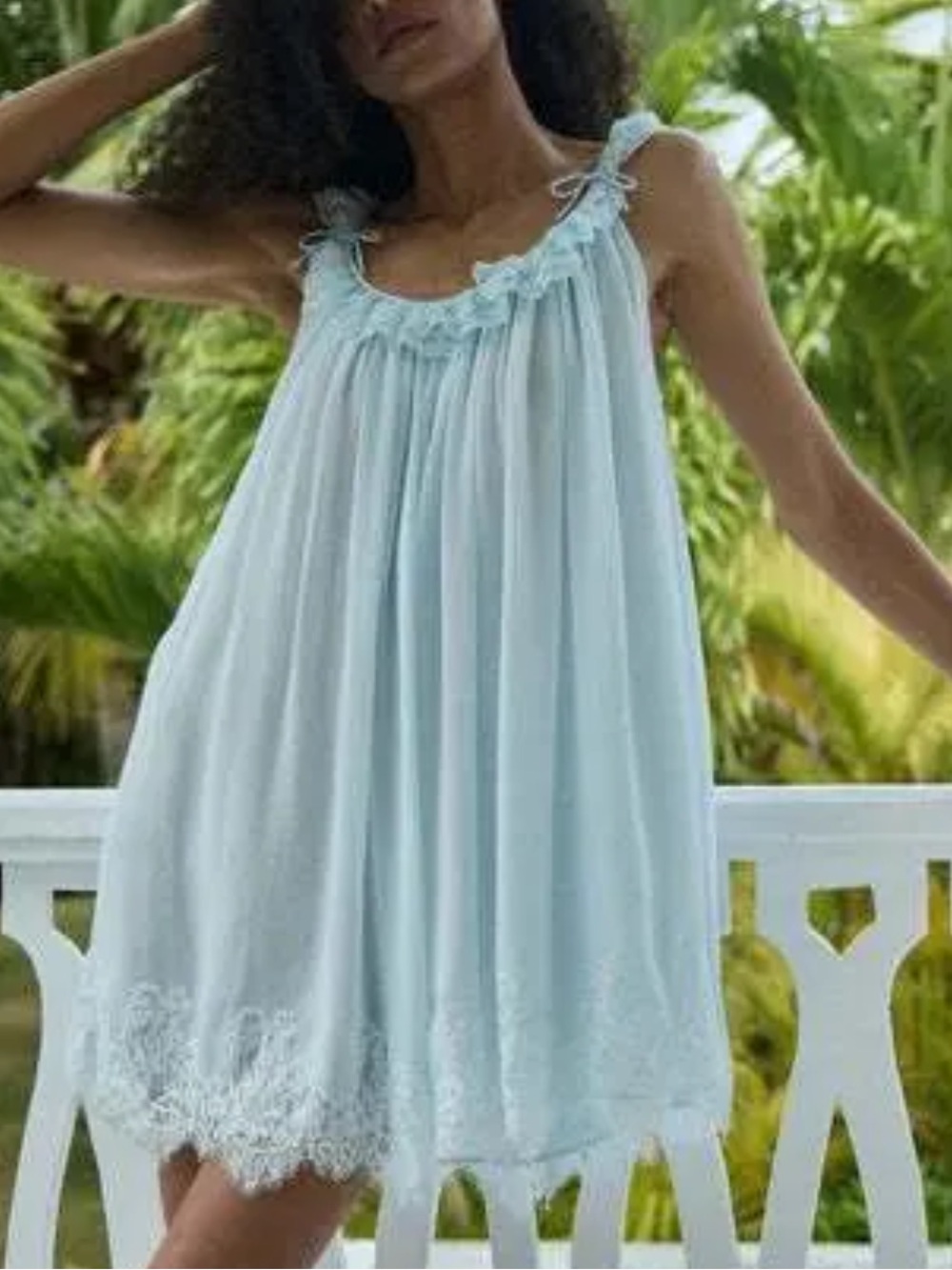 Doen Cecilia Dress Alice Blue M NWT - Picture 4 of 6